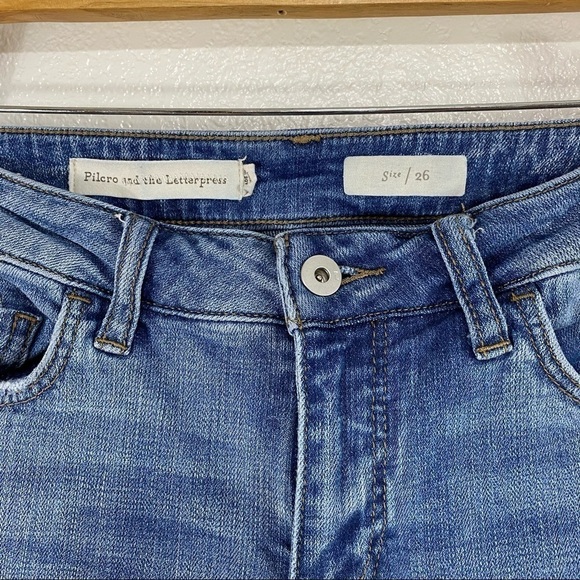 Anthro Pilcro And The Letterpress Flare Jeans 26 - Picture 3 of 6